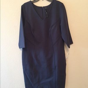 NWT MYNT 1792 Sheath Dress w/ Seaming & Sleeves